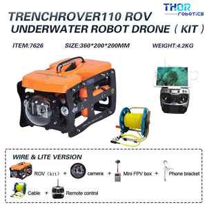 Partially Damaged: TRENCHROVER 110 ROV Underwater Robot Drone KIT/RTR