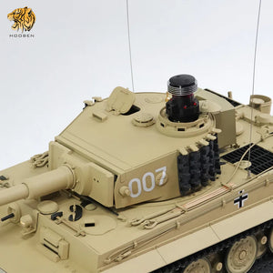 90%-100% New: Hooben 1/16 German Tiger I Late Production Michael Wittmann RC RTR Tank Standard Yellow-In Stock in US