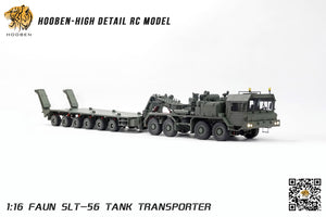 Hooben 1/16 RC Model RTR Faun Slt-56 Tank Transporter S6803F